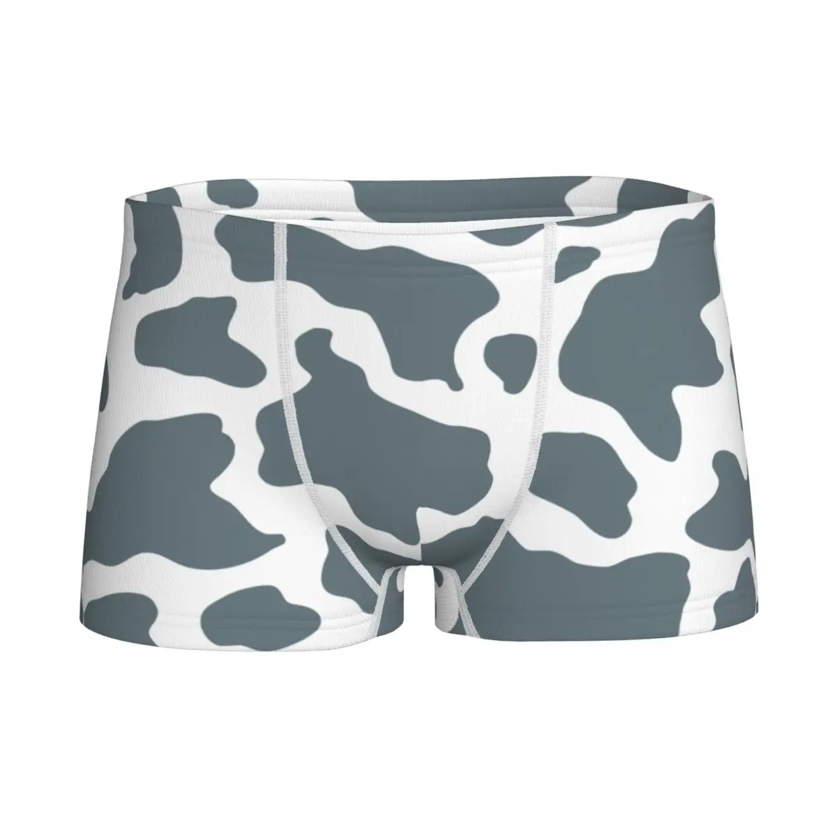 

Children's Boy Underwear Lavender Cow Print Pattern Young Boxer Briefs Boxers Teenagers Cotton Underpants