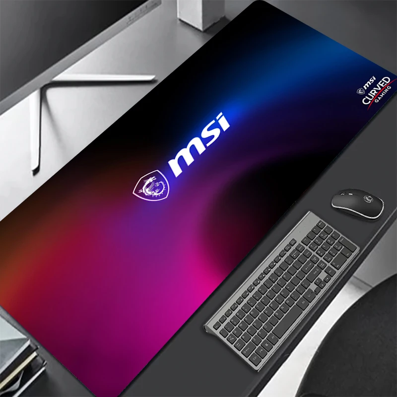 Фото Аксессуары для ПК Msi, коврик для мыши Xxl, Настольный коврик, игровой коврик для клавиатуры и мыши, большой игровой Расширенный протектор, мыши, клавиатуры, компьютера №5