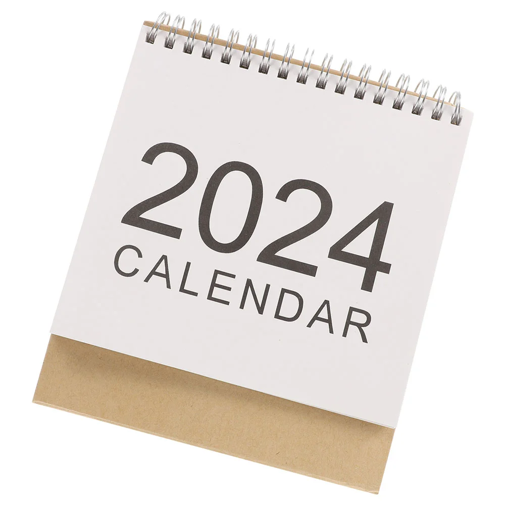 

2024 Desk Calendar Flip Desktop Turn The Page Freestanding Office Decoration Paper Countdown Work Calendars