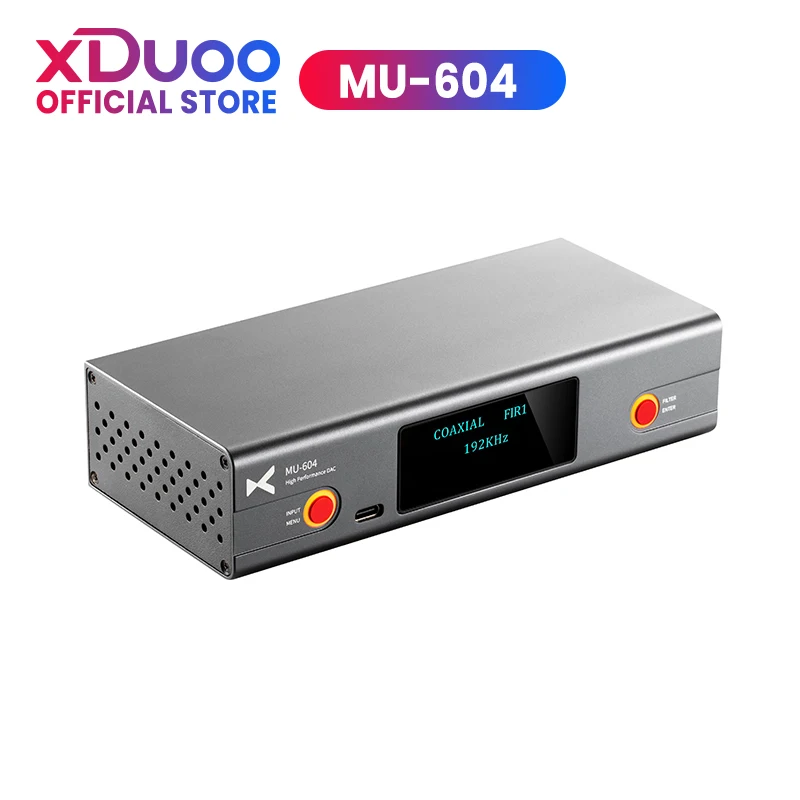 

XDUOO MU-604 декодер 2 * ES9018K2M DAC чип два USB аудио режима MU604 высокопроизводительный DAC