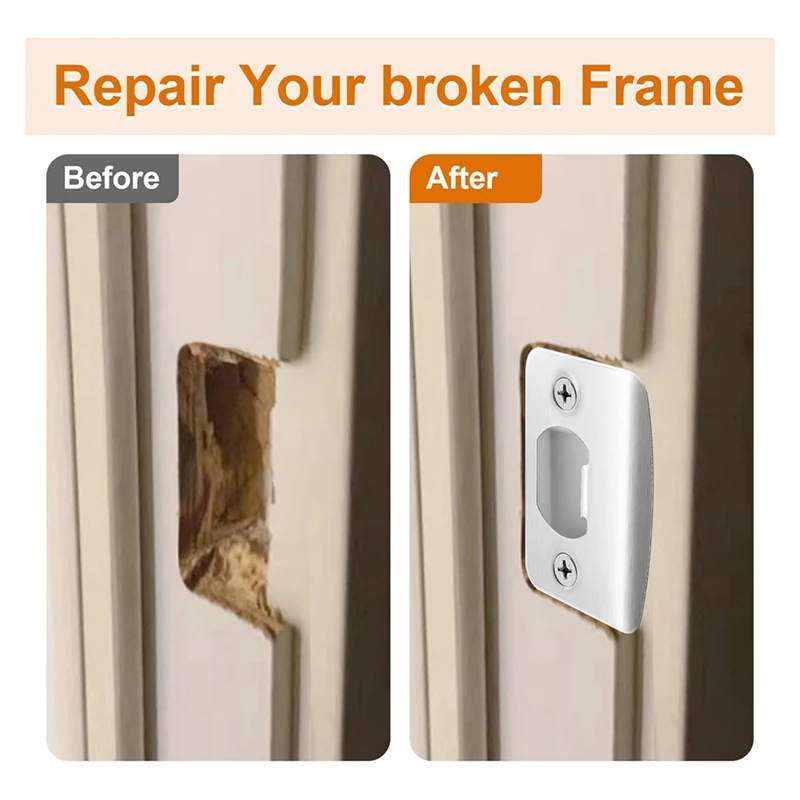 4-упаковка дверной защелки насадка для дверного замка из нержавеющей стали