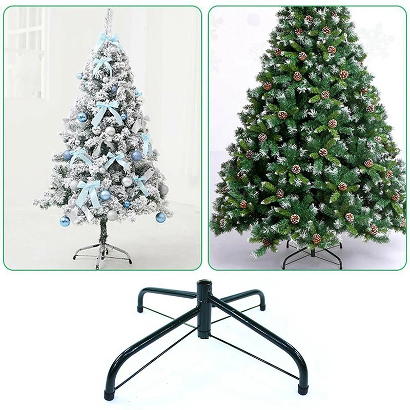 

30/40/45/50/60cm Christmas Tree Base Stand Foldable Iron Bracket Bottom Holder Base 4 Feets Christmas Tree Bracket Accessories