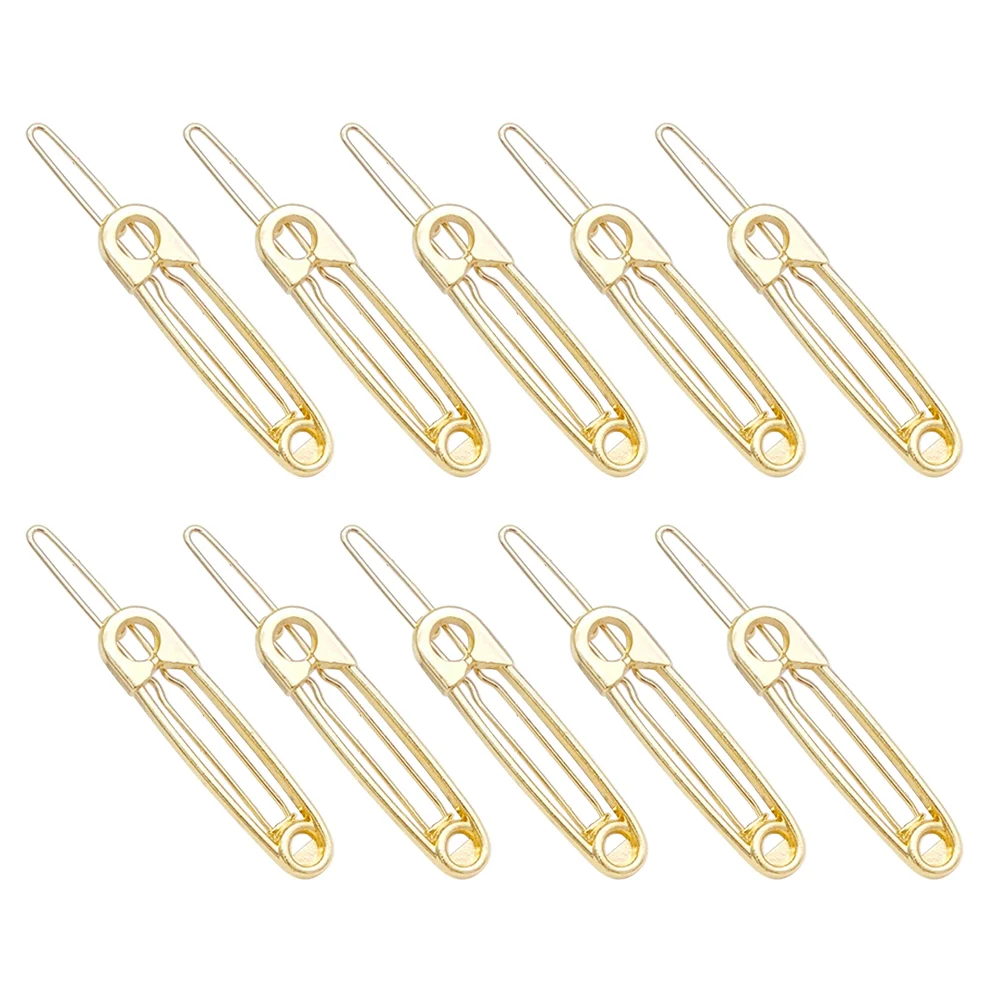 10 шт. заколки для волос стильные геометрические полые модные металлические