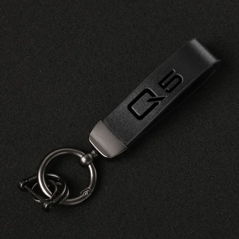 

Для Audi Q5 8r автомобильные аксессуары модный брелок из натуральной кожи бизнес-подарок брелок на заказ с 3d логотипом