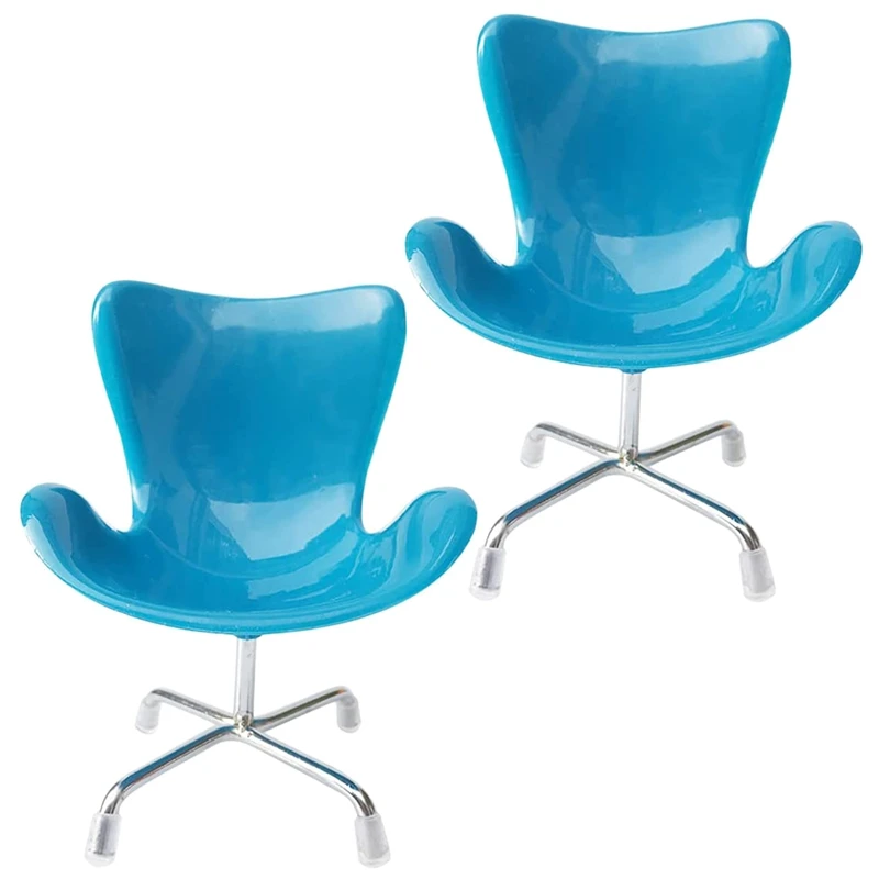 

2 шт., миниатюрный стул для кукольного домика, 1:6