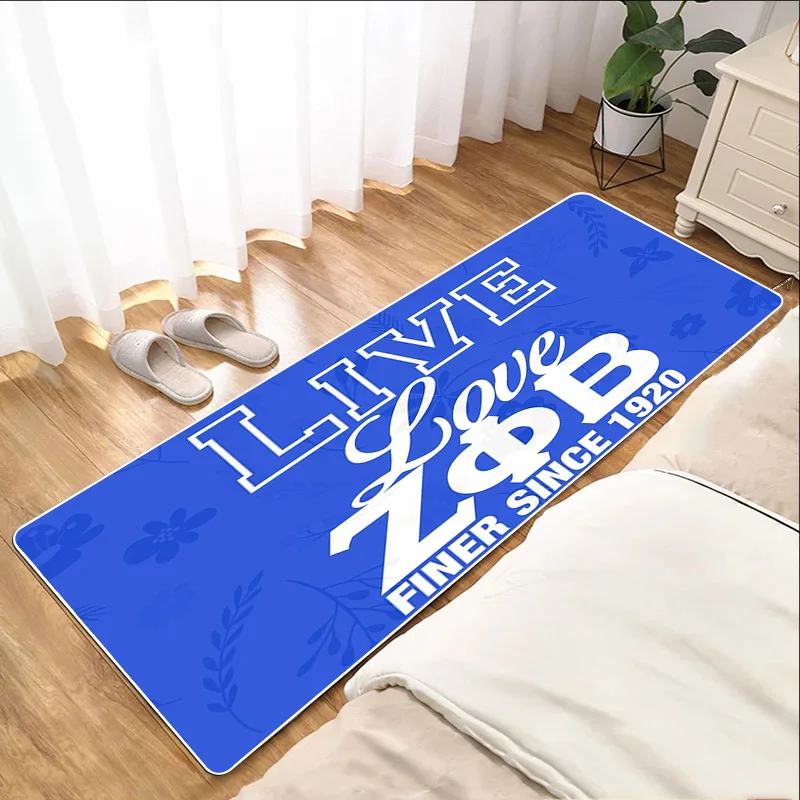 

Anti Slip Mat Zeta Phi Beta Entrance Doormat Washable Non-slip Kitchen Rug Floor Mats Bedrooom Carpet Living Room Rugs Doormats
