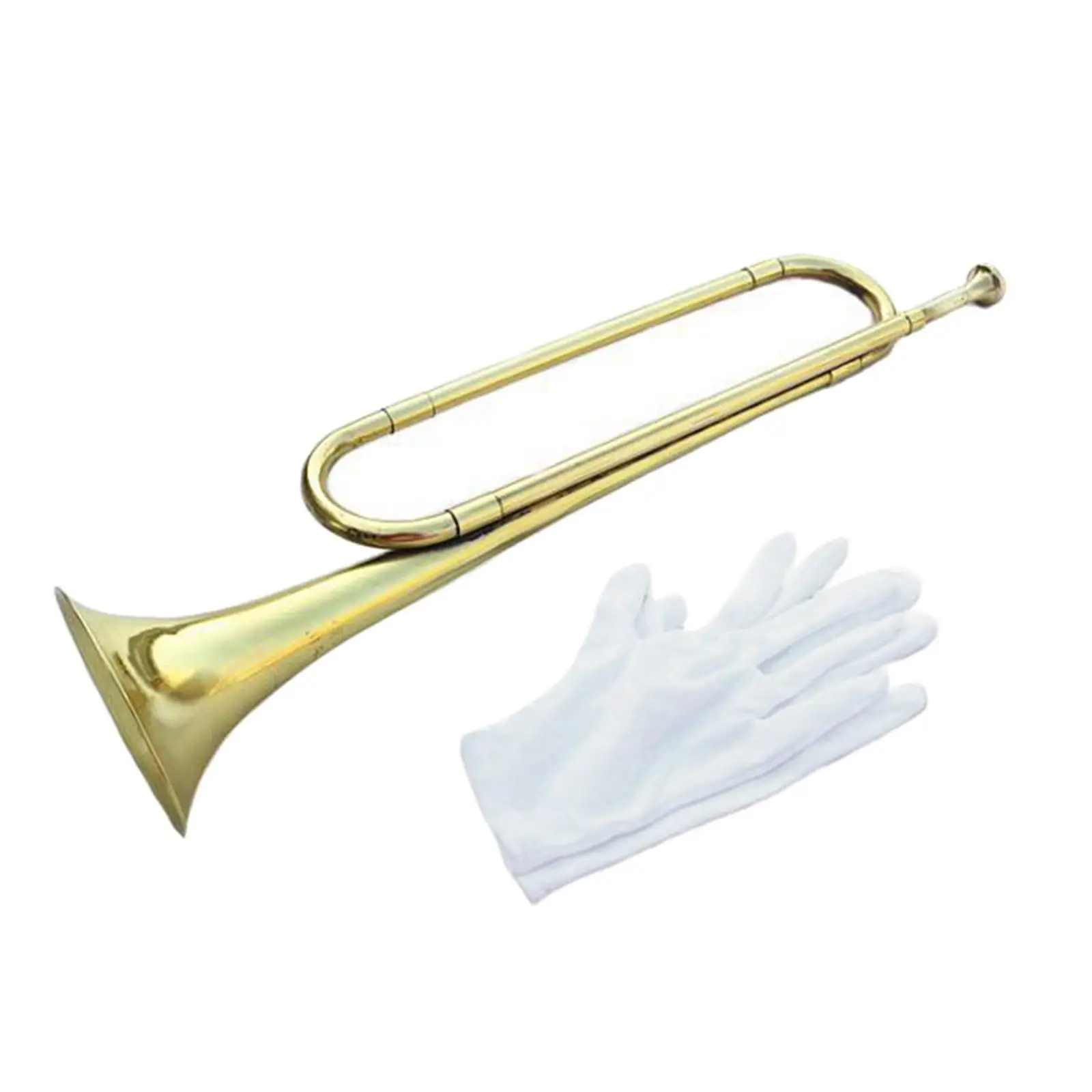 

Antique Style BB Bugle Portable Musical Instrument Brass Blowing Cavalry for Beginners