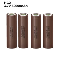 20pcs hot new 100 original 3 7v 18650 hg2 3000mah lithium rechargeable batteries continuous discharge 30a for drone power tools