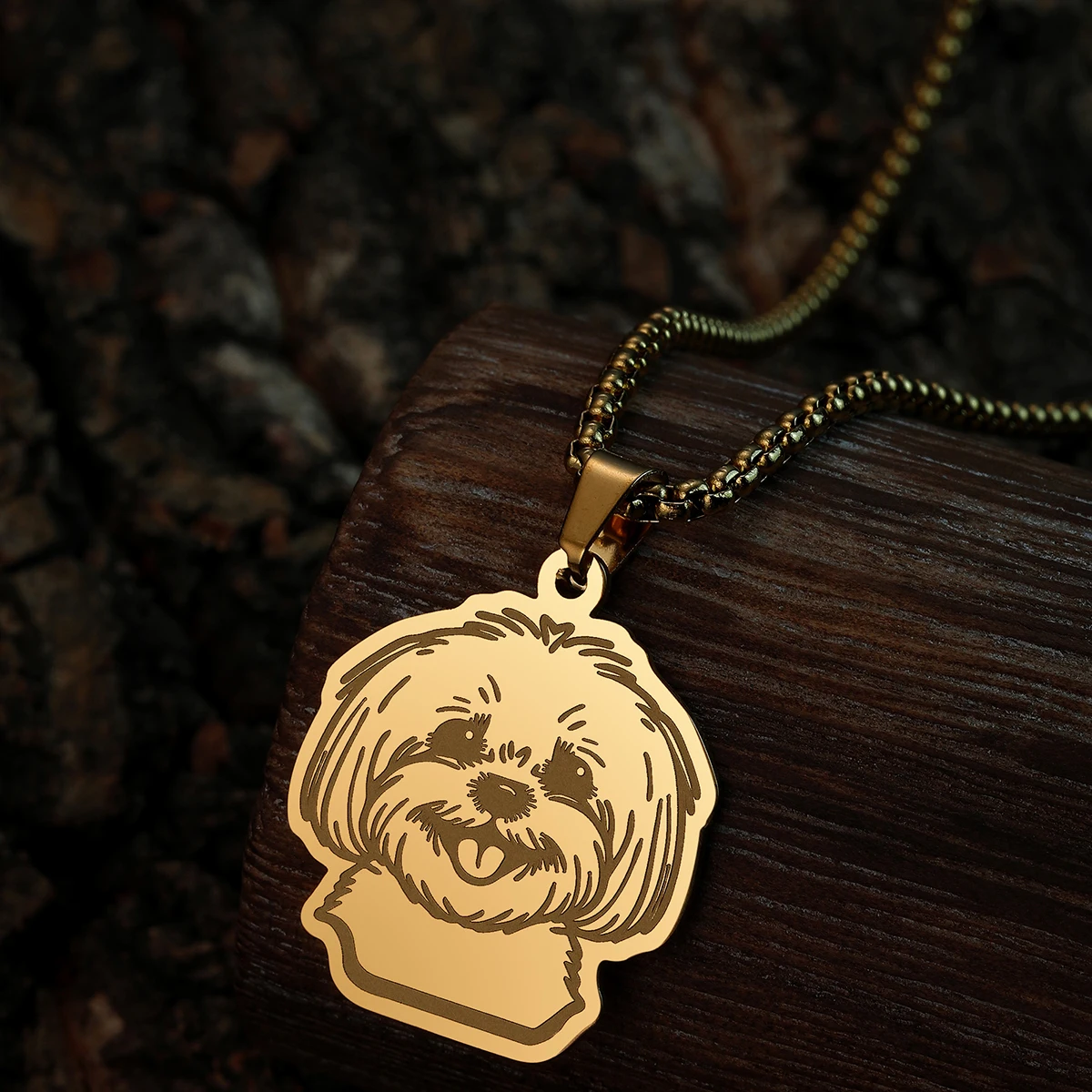 Изготовленное на заказ ювелирное изделие из нержавеющей стали брикет собаки