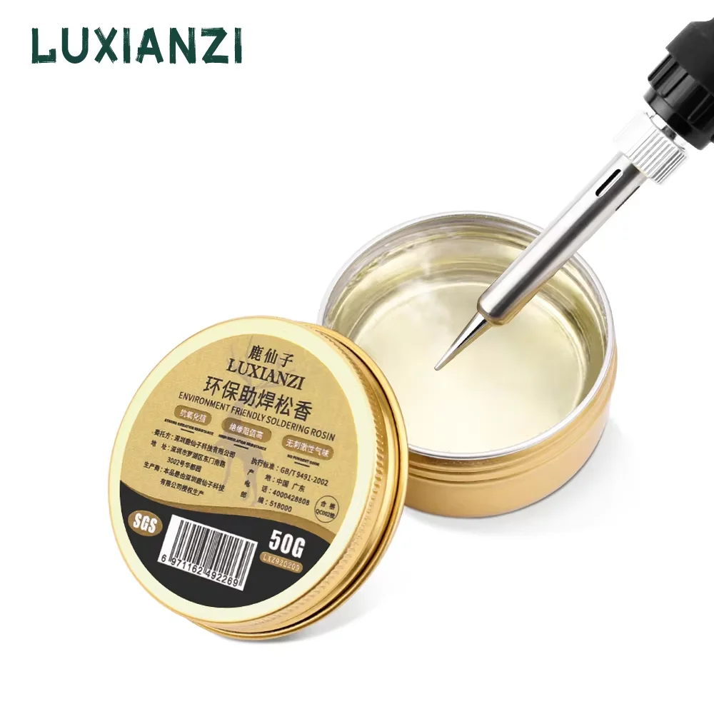 

LUXIANZI 1 шт., канифоль высокой чистоты, бессвинцовая паяльная паста, электрический паяльник, паста, флюс для печатных плат, ремонт деталей IC, сварочное масло