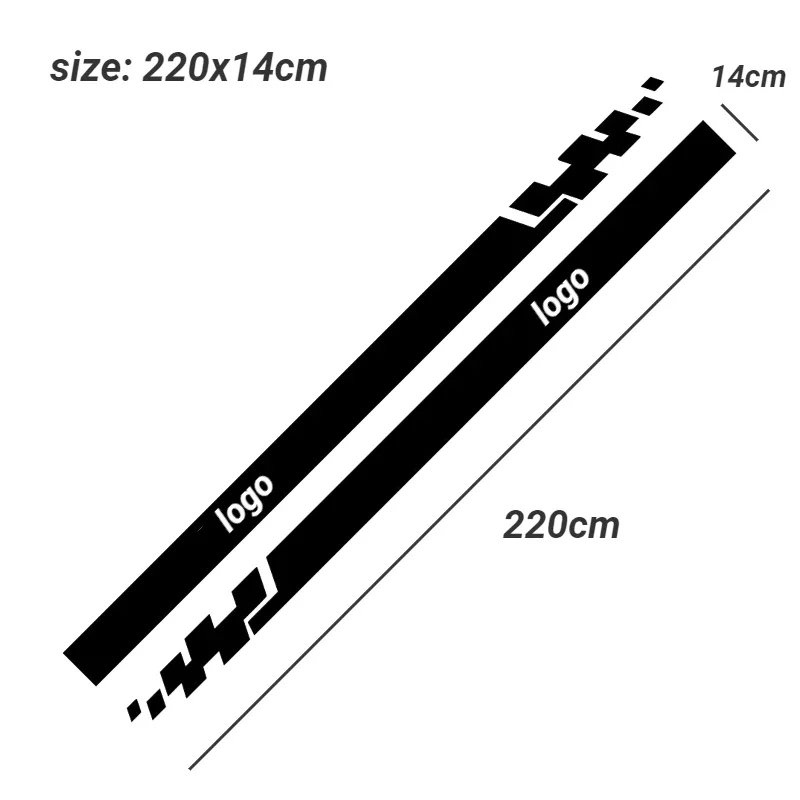 2 шт. автомобильные двусторонние наклейки на дверь