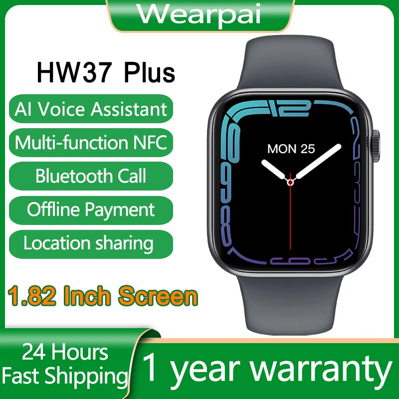 

SmartWatch Men Women Smart Watch Series 7 NFC Siri HW37 Plus Blood Glucose Dropshipping PK W66 P8 Y20 HW22 Pro W37 IWO 13 Pro