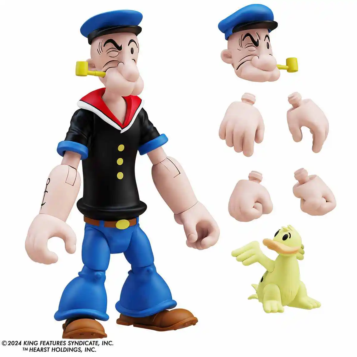Фото Оригинальная фигурка BFS Popeye: Моряк Попай, отец Попая, Вимпи, Морская ведьма. Коллекционные аниме-фигурки, модели, куклы, игрушки. №1