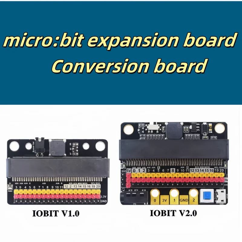 IOBIT V1.0 V2.0 для Micro: плата расширения бит встроенный зуммер горизонтальная адаптера