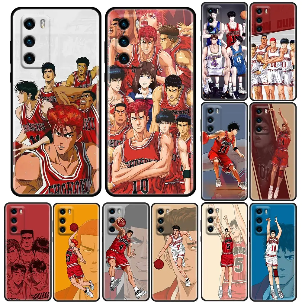 

Funda Case For HUAWEI P50 P40 P30 P20 P10 P9 P8 Plus MATE 30 20 20X 10 9 8 Pro Lite Case Capa Para Basketball Flyers S-Slamdunk