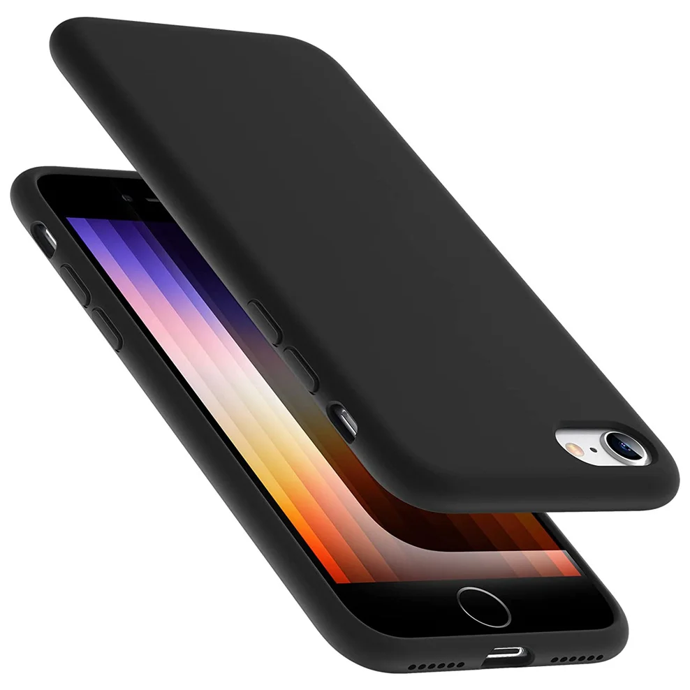 

case for iphone se 2022, matte cover iphone se3 soft liquid tpu phone cases iphone 13 pro max apple 13 mini case iphone se 3