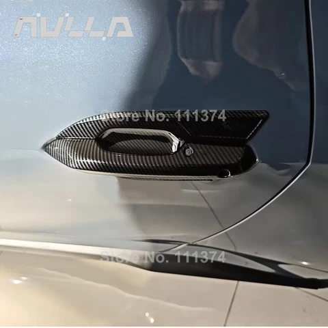 Накладки на дверные ручки из АБС-пластика под карбон для Ford Mustang S650 7-го поколения 2024-2026 годов