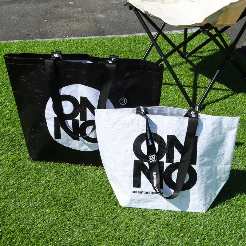 

Personality tide brand environmental protection bag three-dimensional shopping bag snakeskin woven portable storage bag