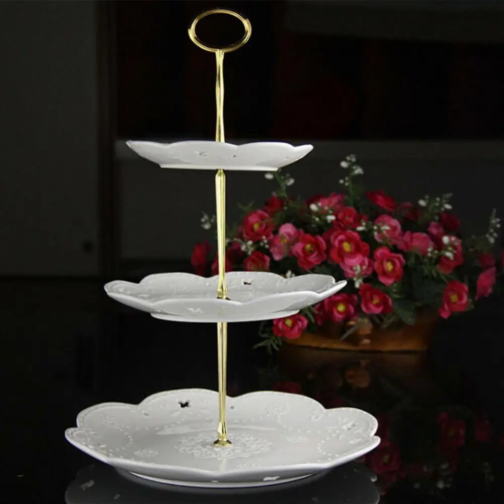 

2/3 Tiers Cake Rod Plate Stand Handle Fitting Hardware Wedding Party Supplies