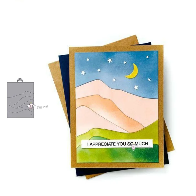 Металлические штампы Mmao Crafts Луна для скрапбукинга