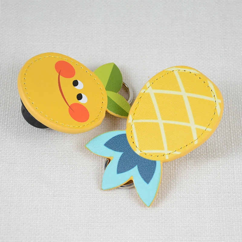 New  2 Pair 4 Pc Cartoon Fruit Shape Tears Drops End for Obag PU  Handles Attachment for O bag pattern Women Handbag