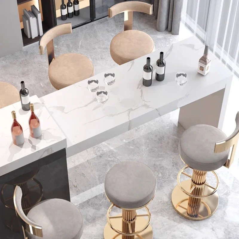 Современный скандинавский кухонный золотой барный стул на заказ роскошный из