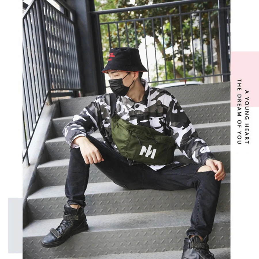 Вместительная женская Фотосумка блестящая поясная сумка унисекс в стиле хип-хоп