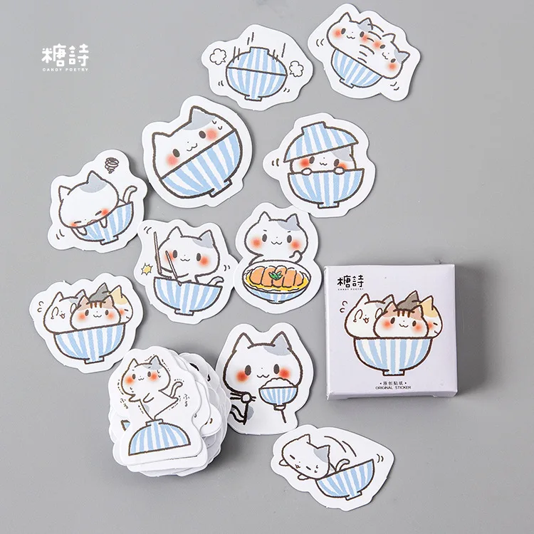 

45 Pcs/pack Cats Hide and Seek Mini Paper Sticker Decoration Diy Ablum Diary Scrapbooking Label Sticker Kawaii Stationery
