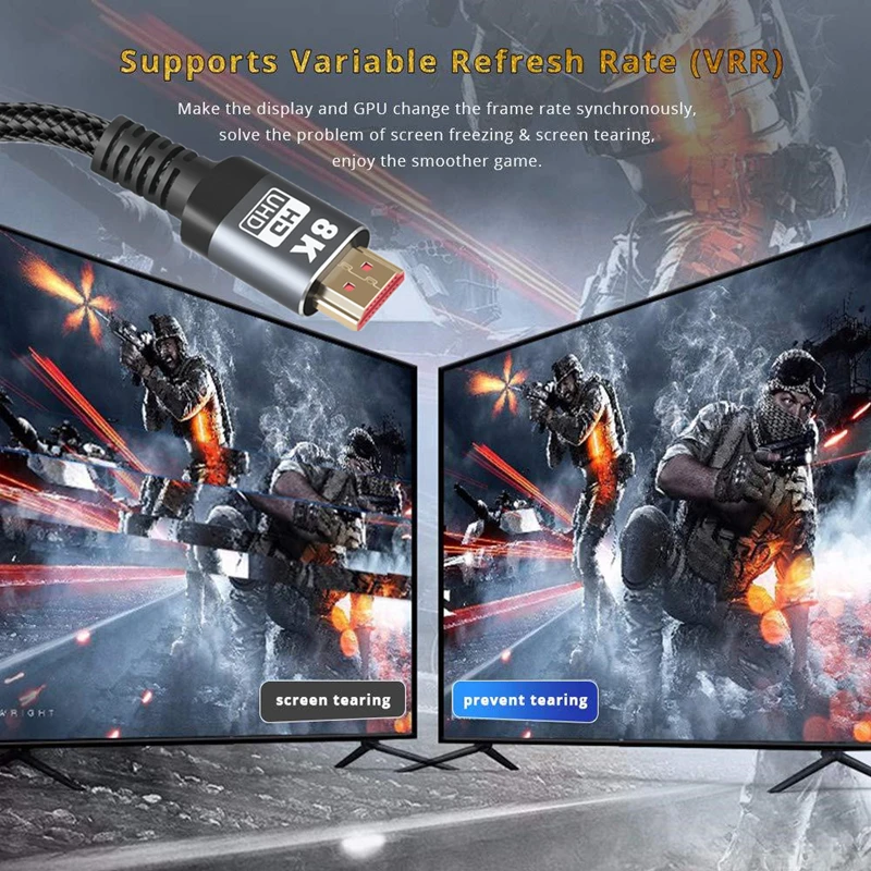 HDMI-Compatible Cable for Xiaomi Mi Box 48Gbps Digital PS5 PS4 8K 2.1 4K 2.0 Splitter 8K/60Hz Cables 2/3/5M |