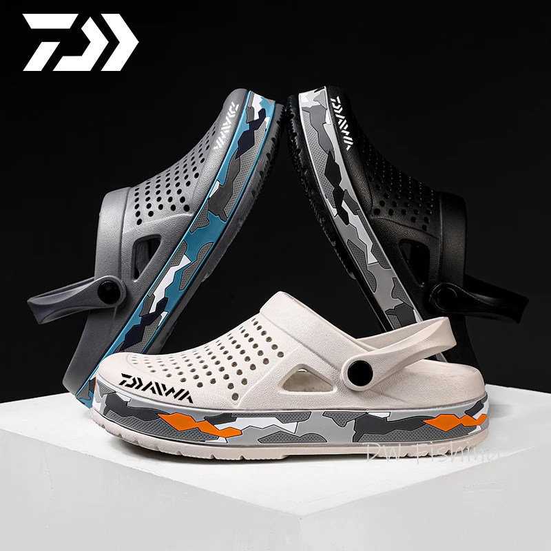 

Сандалии Daiwa мужские для рыбалки, Нескользящие пляжные туфли, дышащие, мягкие камуфляжные, для улицы, весна-лето 2022