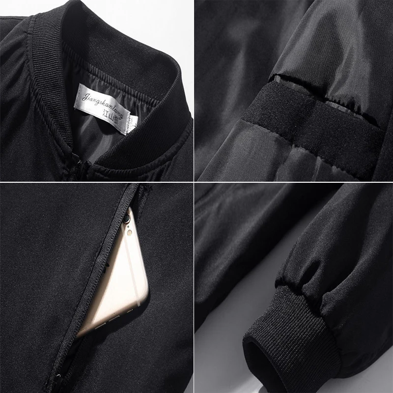 DIMUSI мужская куртка-бомбер повседневная верхняя одежда приталенная деловая