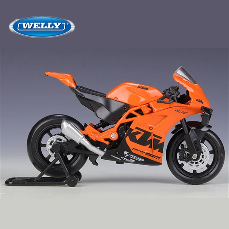 Welly 1:18 KTM RC 8C модель гоночного мотоцикла из сплава литая под давлением