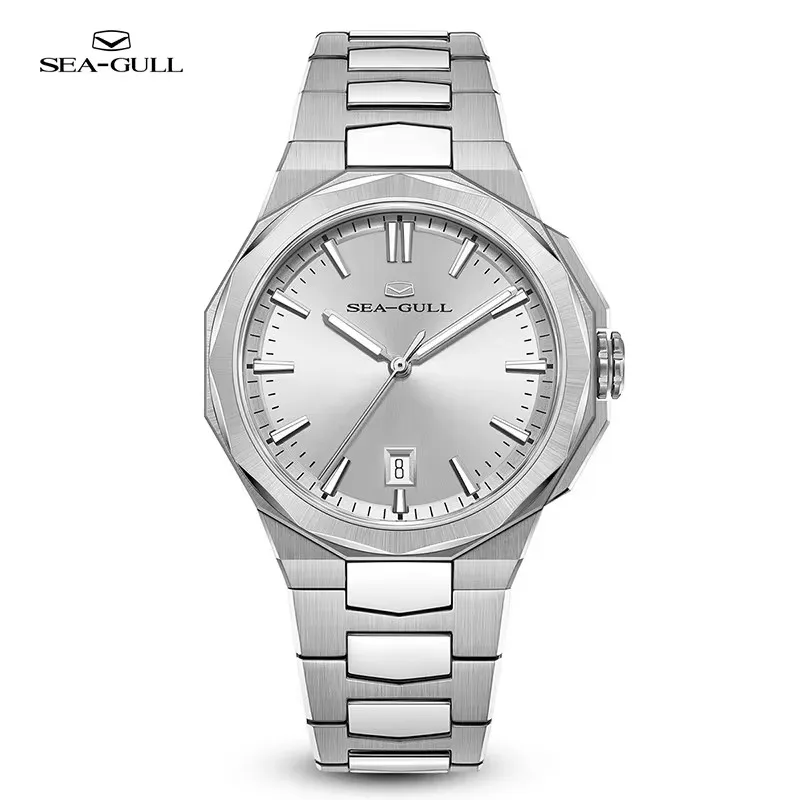 Часы наручные Seagull мужские механические цвет золотой/черный