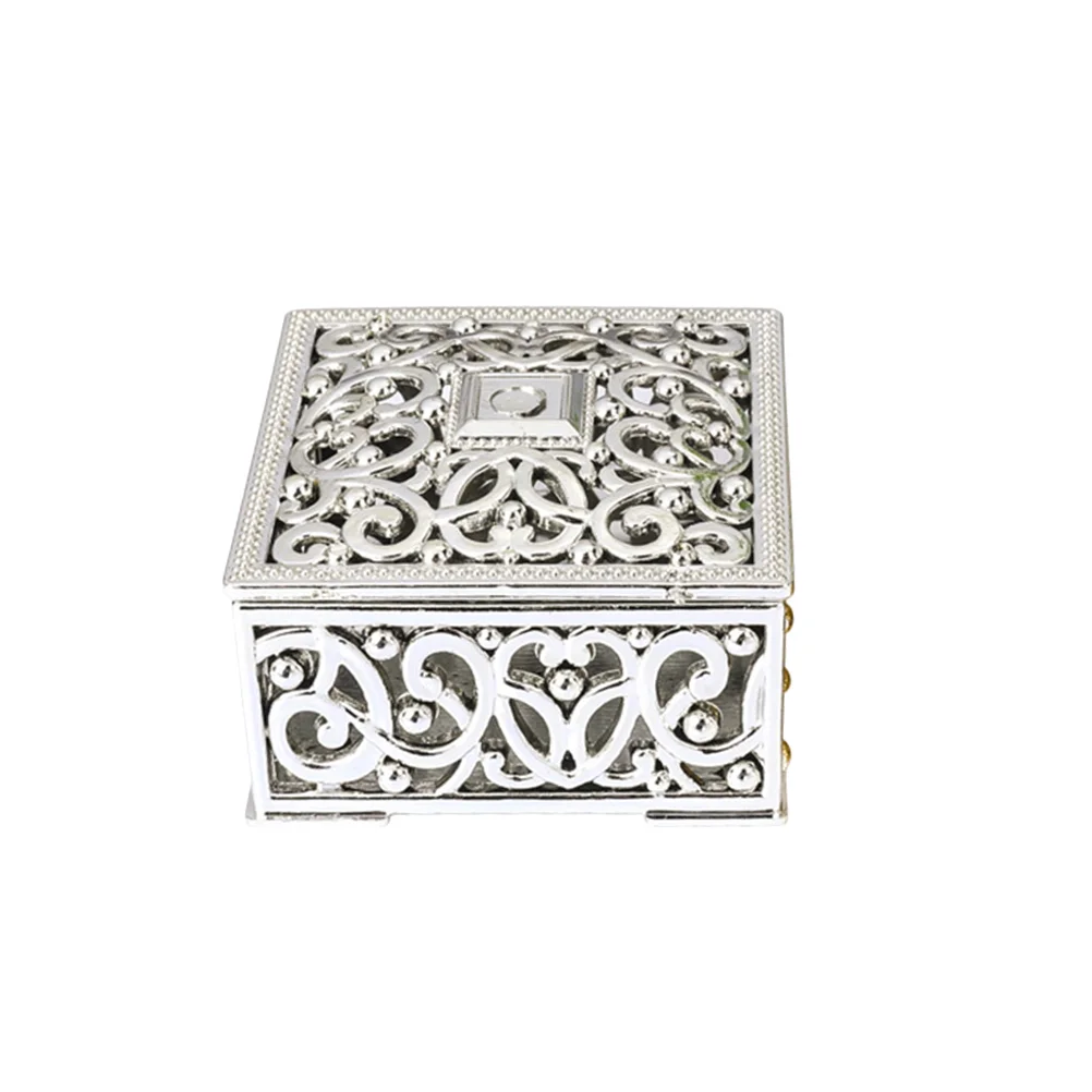 

24PCS Hollow Out Flower Pattern Gift Boxes Square Mini Plastic Candy Boxes Packaging Case Party Favors Small businesses