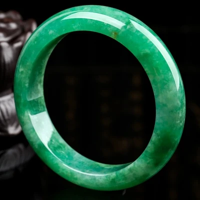 

Zheru Jewelry натуральный зелёный бирманский жадеит 54 мм-64 мм браслет элегантные принцессы ювелирные изделия лучший подарок для мам и подруг