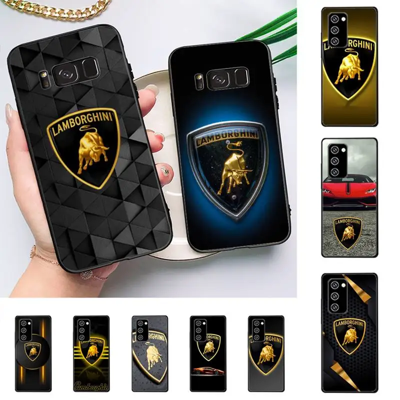 

Luxury Sports Car Lamborghini Logo Phone Case For Samsung Galaxy Note 10Pro Note20ultra note20 note10lite M30S Coque