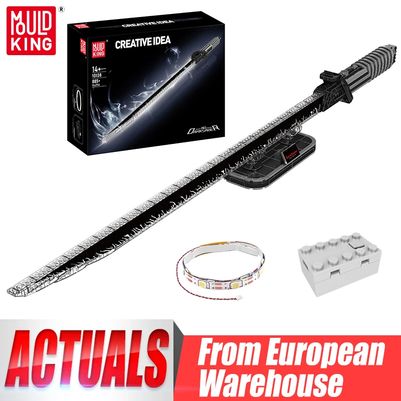 Mold King 10138 звездный план темный меч со светодиодной подсветкой модель