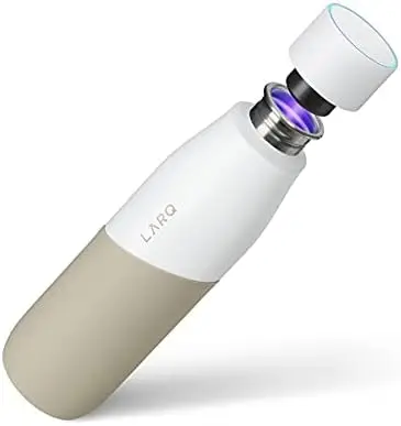 

Bottle Movement PureVis - Lightweight Self-Cleaning and Non-Insulated Stainless Steel Water Bottle with UV Water Sanitizer, 24oz