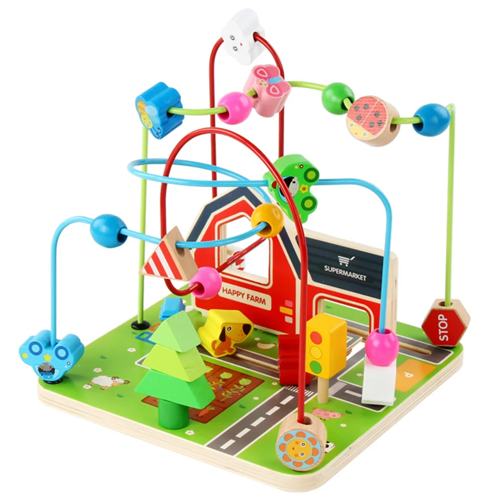 

Toys Maze Toy Beads Bead Roller Game Educational Abacus Circle Sliding Coaster Montessori Brain Teasers Stemtoddlers Sensory
