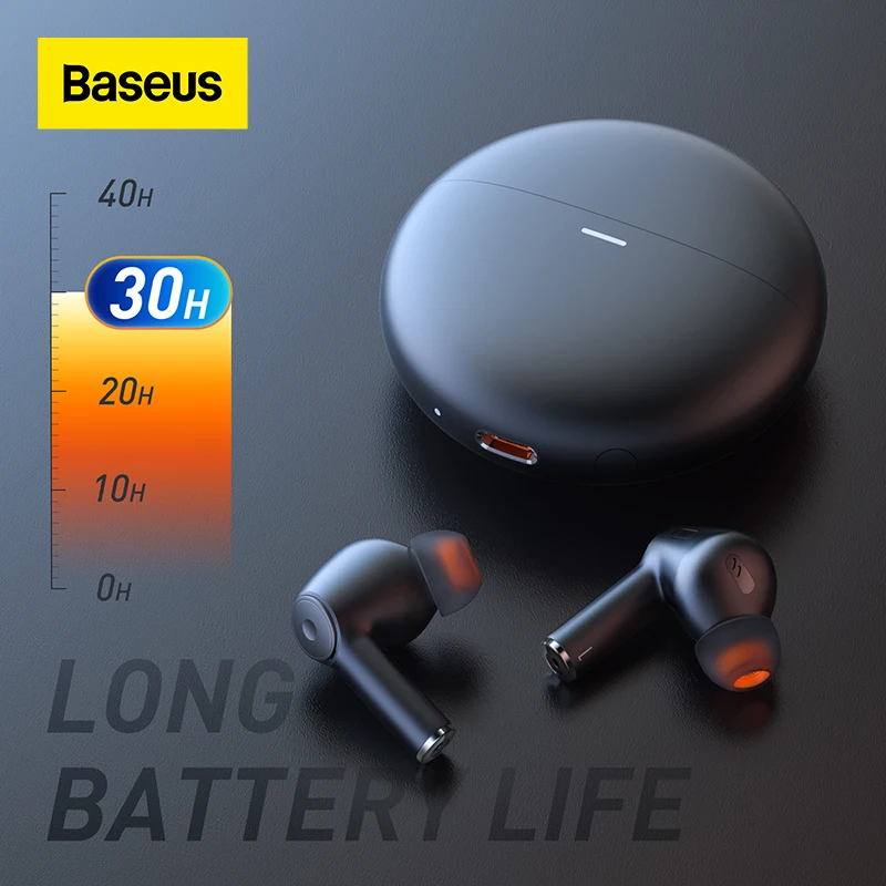 Baseus Bowie EX TWS Earphones 5.3 Bluetooth Headphones,Noise Cancelling Earbuds,Gaming Headset,Wireless Earphones,4-Mic ENC