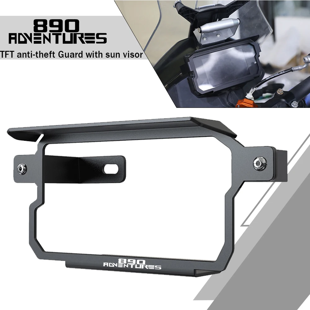 

TFT Theft Protection For 890AdventureS 890 Adventure S 2021 2022 2023 CNC Meter Frame Cover Screen Protector Dashboard Guard