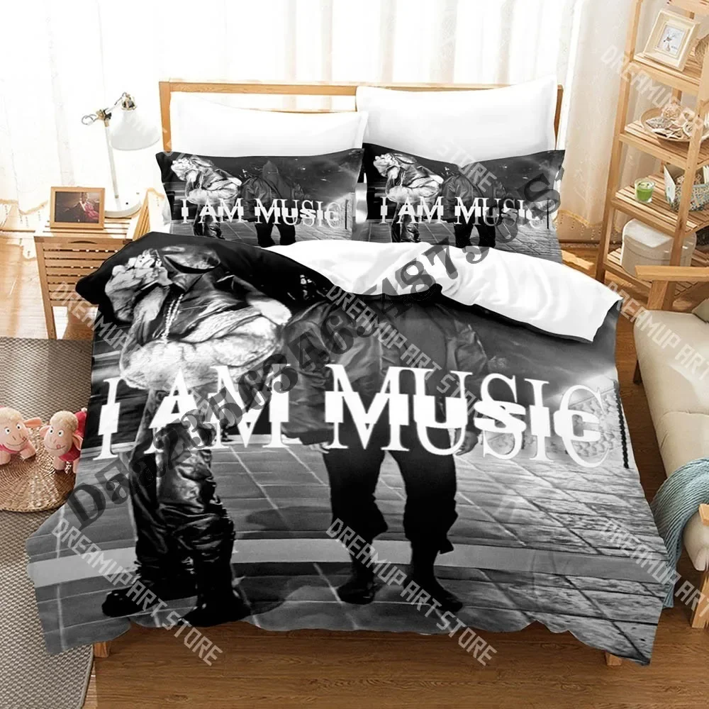 Фото Комплект постельного белья 2026 3D Print Playboi Carti I AM MUSIC для взрослых: односпальный, двуспальный, полноразмерный, королевский размер, пододеяльники, аниме-дизайн №4