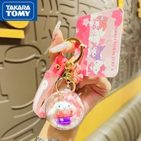 takara tomy cute cartoon hello kitty floating bottle pendant bag pendant girl heart keychain
