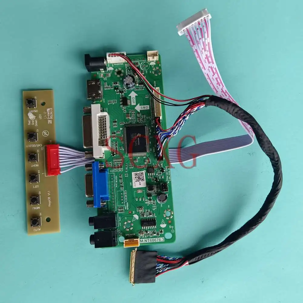

Светодиодный фонарь, панель управления для фонарей, 40 контактов, LVDS, 60 Гц, 1920*1080, DVI, VGA, HDMI, совместимый дисплей для ноутбука 17,3 дюйма