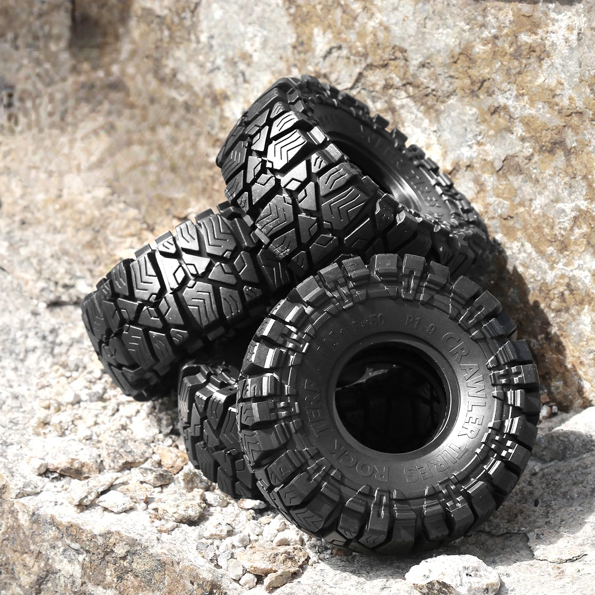 Резиновые шины Rock 4 шт. 115 мм 1 9 дюйма колесные для радиоуправляемого гусеничного