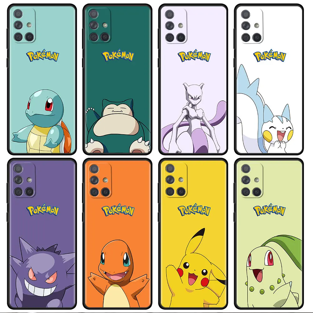 

Japan Anime Pokemon Cover For Samsung Galaxy A52 A12 A51 A32 A21s A71 A32 5G A12 A22 A53 A31 A13 A72 A02s A41 A03 Phone Cover