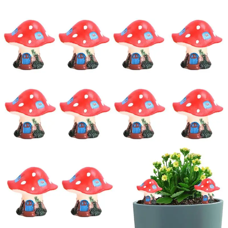 

Micro-Landscape Mushrooms DIY Micro-landscape Decorations Lovely And Fun Landscape Accessories Garden Ornament for Bedroom