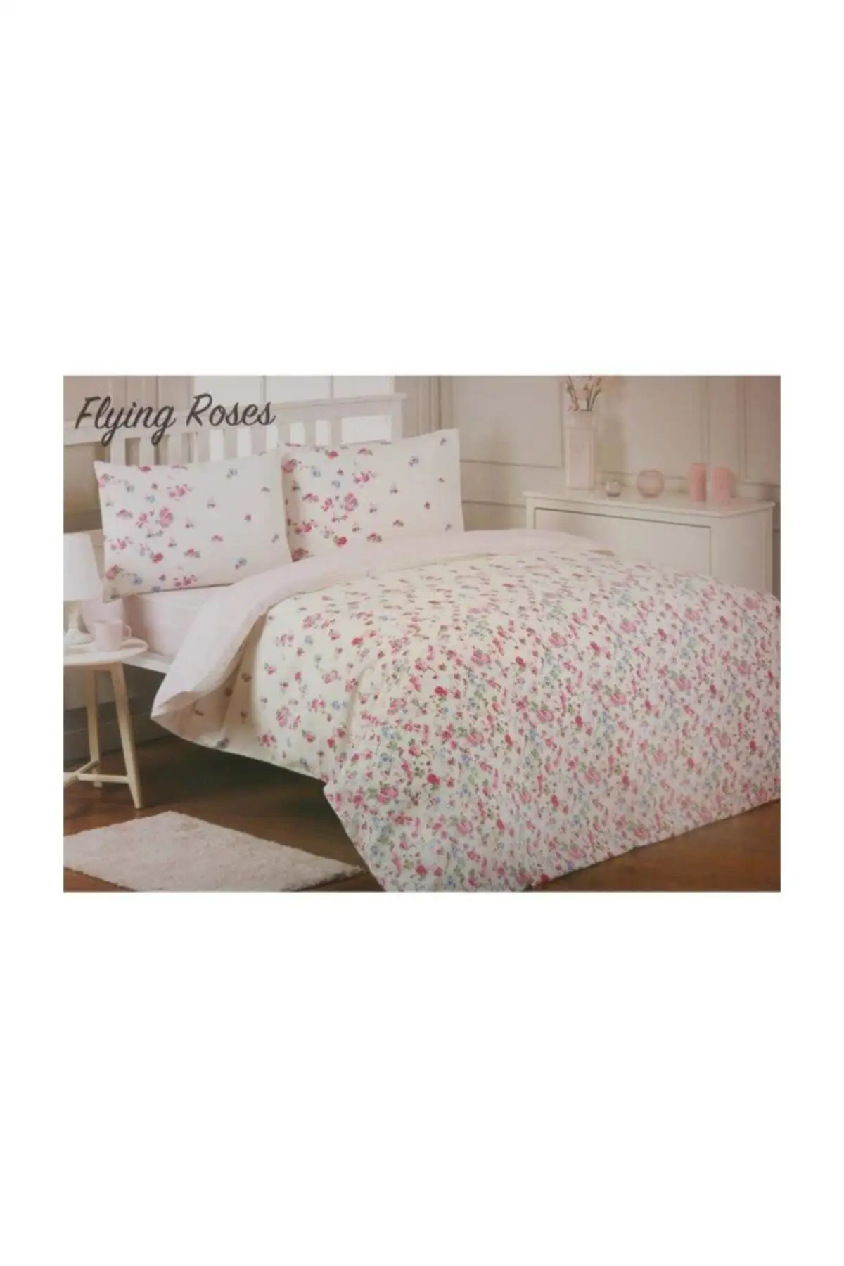 

Домашний текстиль, Modaletto, розовый комплект пододеяльников с розовыми розами