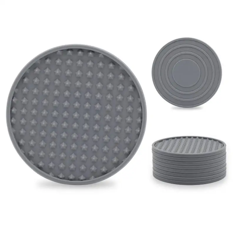 

Silicone Coasters Silicone Coasters 8 Set Non-Slip Cup Coasters Non-Slip Base Washable And Heat Resistant Coffee Coasters For