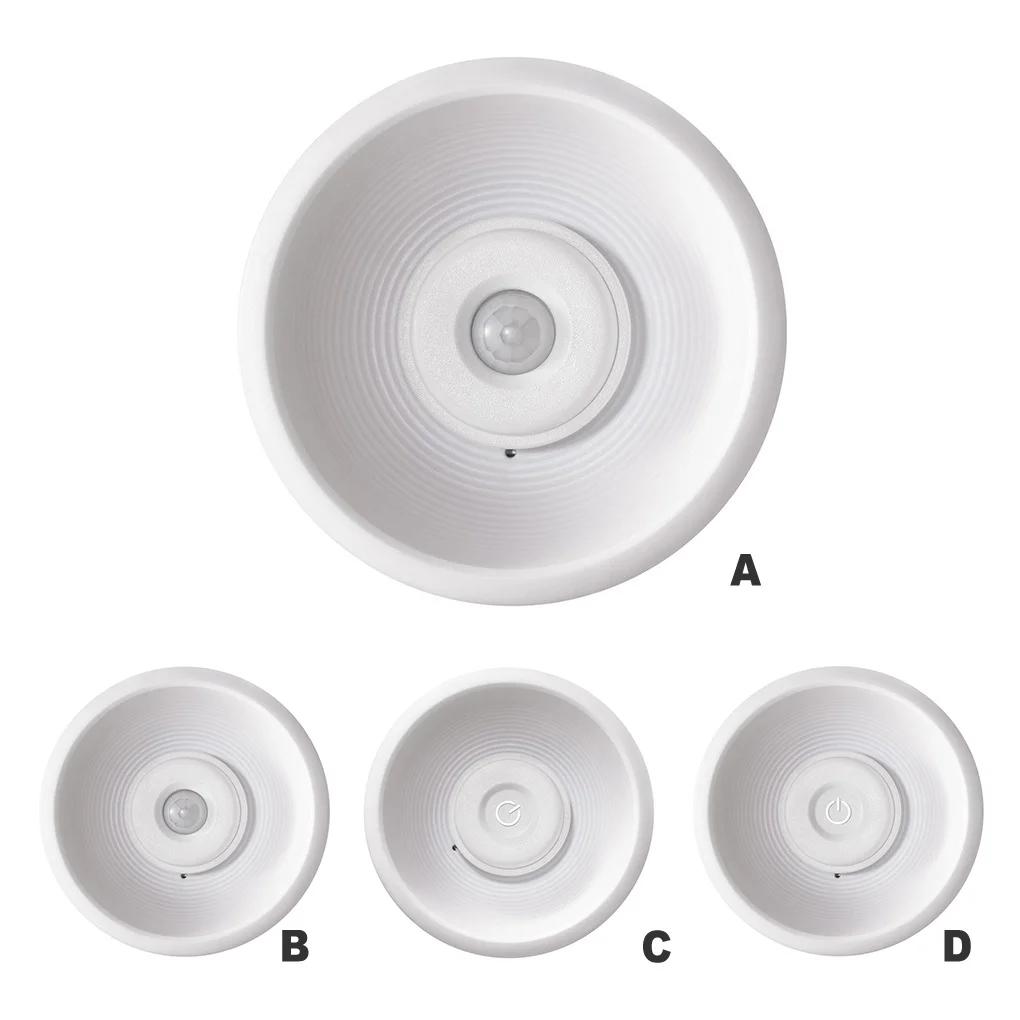 

Светодиодный Беспроводная подзаряжаемая лампа для сна в спальню, Круглый Ночной светильник для коридора, гостиной, гостиницы